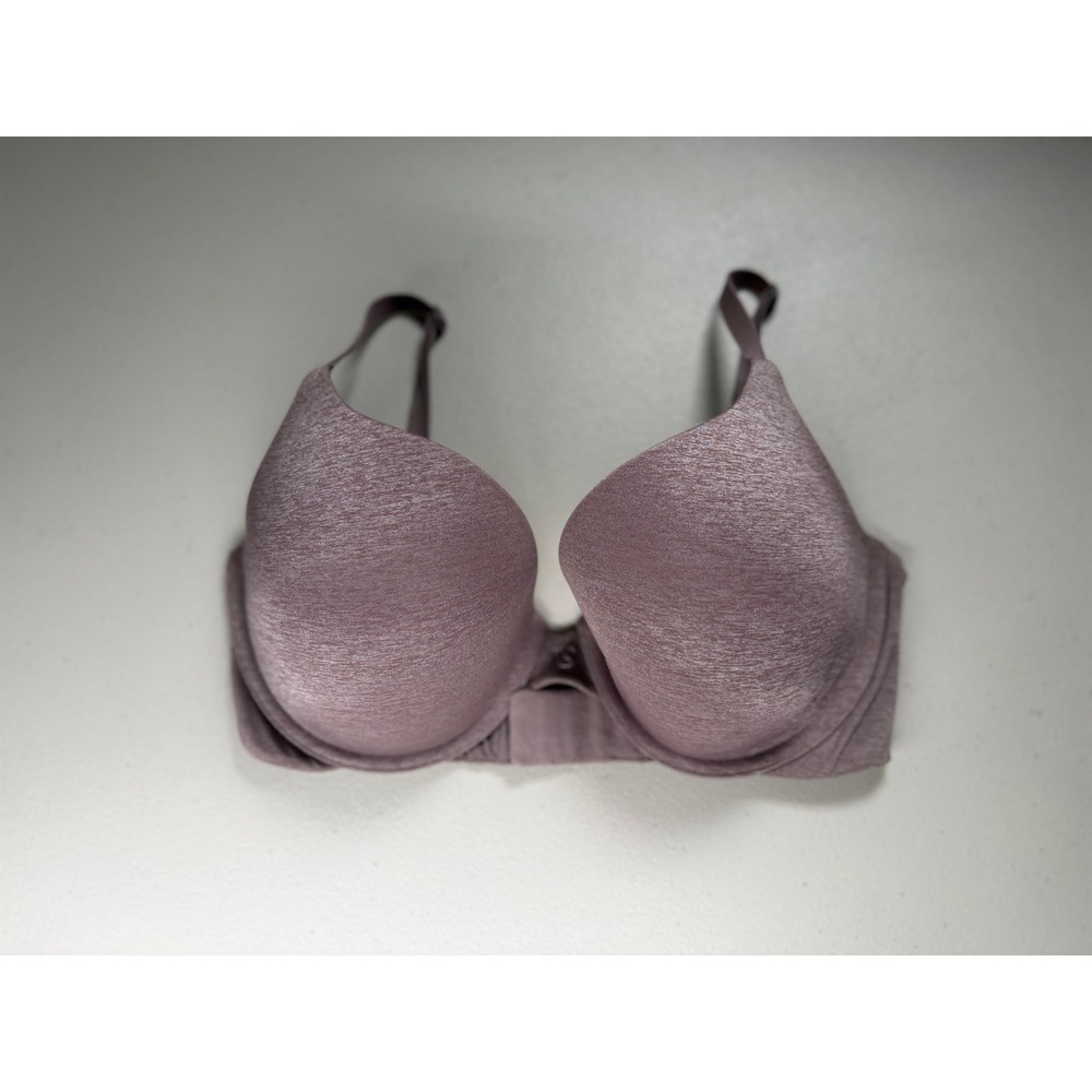 Victoria's Secret Perfect Shape Bra 34DD Heather Mauve Molded Underwire Padded
